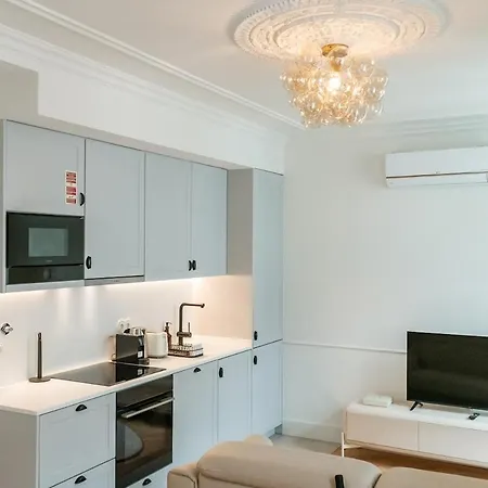 Lägenhet Elegant 1br Near Praca Comercio W/ Elevator And Ac